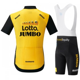 Tenue Cycliste et Cuissard à Bretelles 2018 LottoNL-Jumbo N001